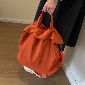 YOCKY Soft Nylon Tote Bag Lightweigh Large Capacity Minimalist Handbag Storage Bag Commuting Woman Shoulder Bag Female