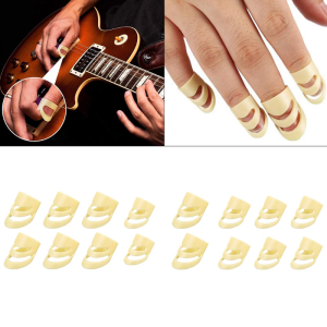 Hai kích cỡ banjo Picks ngón tay điều chỉnh ngón tay cái phong cách rỗng Picks plectrums cho fingerstyle Acoustic Guitar Bass Ukulele