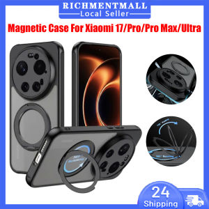 【🔥SG🔥】RICHMENTMALL For XIAOMI 17 Pro Max Ultra Xiaomi 17t Pro Case Magnetic Shockproof Matte PC+Soft TPU with Rotating Ring Bracket Phone Cover
