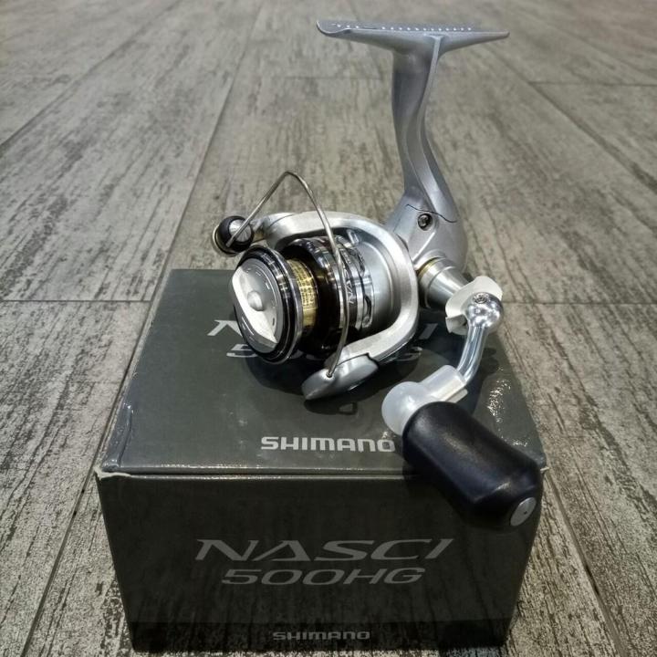 reel shimano ukuran 500 Reel Pancing Shimano Nasci 500 HG 3+1 BB