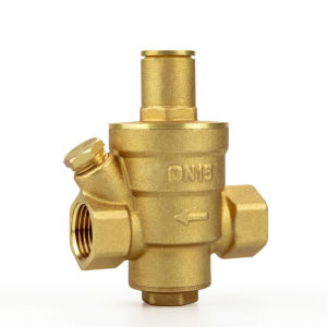 ss Water Pressure Reducer DN15 DN20 DN25 Adjustable Pressure Regulator Valve with Gauge Meter Household Plumbing Fitting