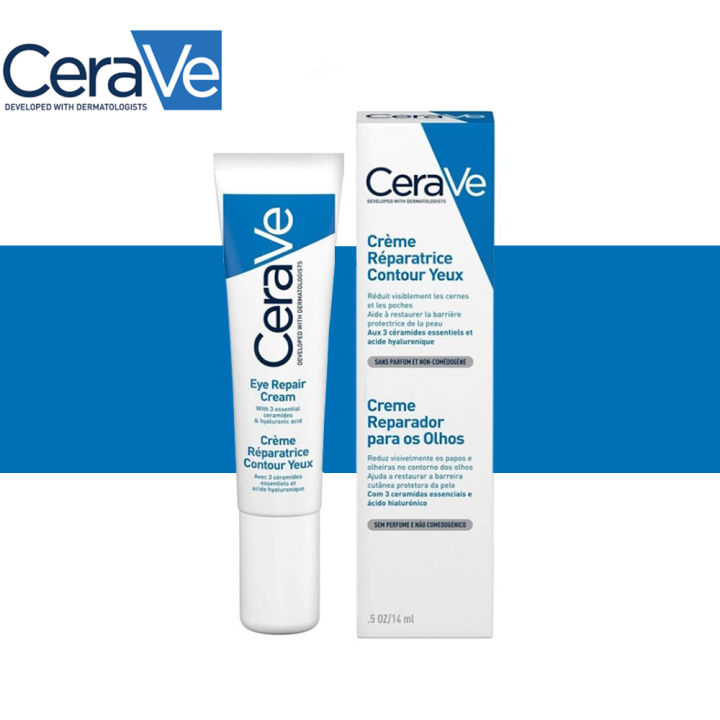 Cerave Eye Cream Repair Skin Barrier For Dark Circles Under Eyes Puffiness Moisturizing