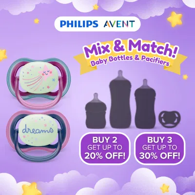Philips AVENT 6-18m Glow in the Dark Ultra Air Night Time Pacifier 2-pack