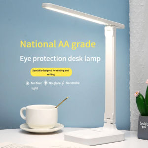 Led Desk Lamp Tricolor Light Adjust Brightness Eye Protection Lamp Bedside Reading Eye Protection Night Light