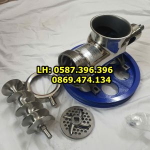 Cối đùn thịt Inox bóng 22 32 Máy đùn thịt Cối xay xương xay cổ gà xay cua Máy xay thịt công nghiệp inox