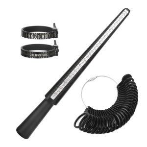 3/4/6/7Pcs Rings Sizer Measuring Tool Set Rings Guage for Rings Measurer Integrated Conical Rings Mandrel Sizer Tool