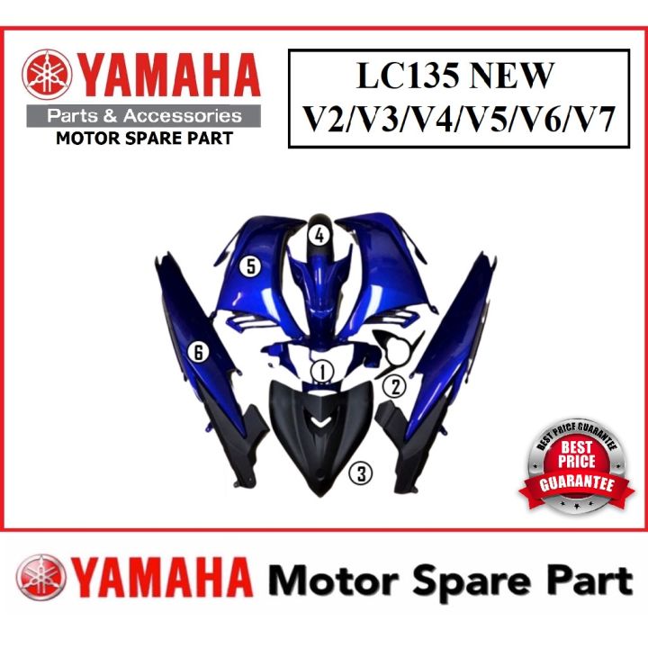 ☚YAMAHA LC135 NEW LEGSHIELD SIDE COVER COVERSET SET BODY TEPI KIRI ...