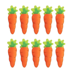 10Pcs Fork Flatware Bags Carrot Shape Pocket Cutlery Bag Easters Silverware Holder Party Supplies Easy to Use