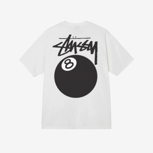 100% authentic Stussy 8 Ball Pigment Dyed T-Shirt American version loose fit for men and women