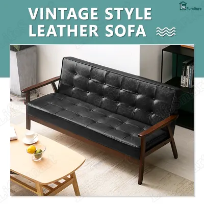 LifeSmart โซฟา โซฟานั่งเล่น โซฟาราคาถูกๆ Sofa โซฟาไม้ โซฟาคอนโด โซฟาสไตล์ญี่ปุ่น โซฟาหนังPU โซฟาสไตน์นอร์ดิก เเข็งเร็ง ทนทาน โซฟาเดี่ยว