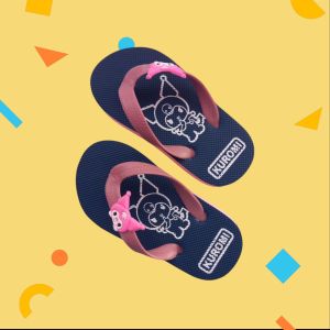 Sandal Anak Hello Kitty / Sandal Jepit Labubu Kids / Perempuan Sandals Kuromi / Cewek Anak Remaja Flip Flop / Bahan Karet Premium
