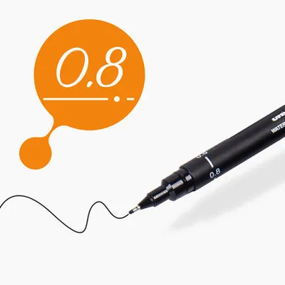 SCOOL 0.05/ 0.8MM Technical Drawing Pen Artists Sketch Marker Pen Office Writing Black Ink Gel Pen