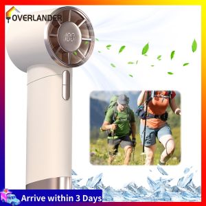 【Fast Shipping】 Multi-Speed Handheld Turbo Fan with 100 Gear Wind for Outdoor Travel and Desk Cooling Lightweight and Rechargeable