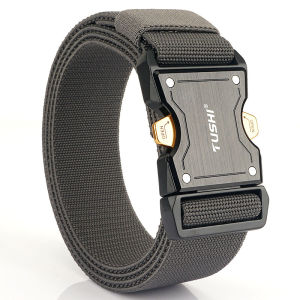 Belt For Men Cargo Belts For Men Buckle Belt With Stretch Strap For Men Outdoor Training Pants Belt