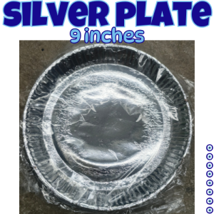DWare 25pcs PAPER PLATE SILVER disposable party set reusable durable cheapest business food cart