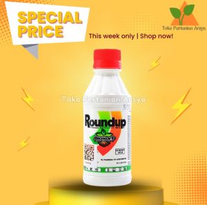 Roundup 486 SL 200 ml Obat Pembasmi Rumput Liar / Gulma ( Herbisida )