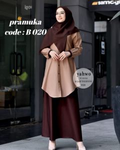 ONE SET PAKAIAN KERJA WANITA TERBARU BAHAN TOYOBO/SERAGAM PNS PEMDA PDH KHEKI/SETELAN TERLARIS