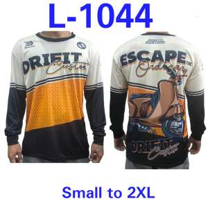 Burson Mens  Long Sleeve Crew Neck Motorcycle Cycling Jersey - Classic Look & Protection for Rides