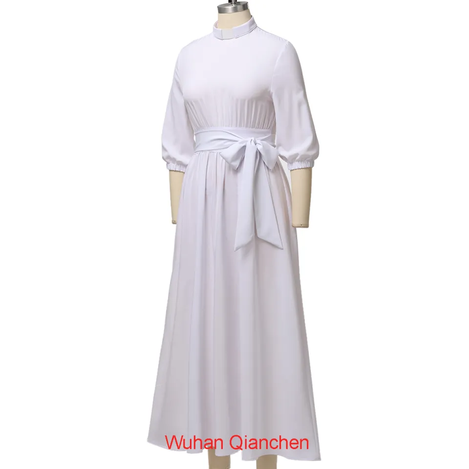 Church Dresses for Women Elegance Audrey Hepburn Style Tab Collar 3/4 Puff  Sleeve Swing Maxi Dress with Long Belt Black at  Women's Clothing  store