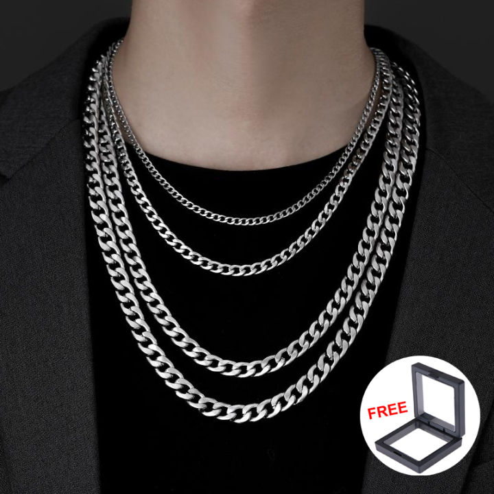 Amazon.com: Classic 3MM Rope Chain Necklace Men Stainless Steel Gold Color Chain  Men Women Necklace Jewelry Gift 7F4DZ (gold-45cm) : Clothing, Shoes &  Jewelry