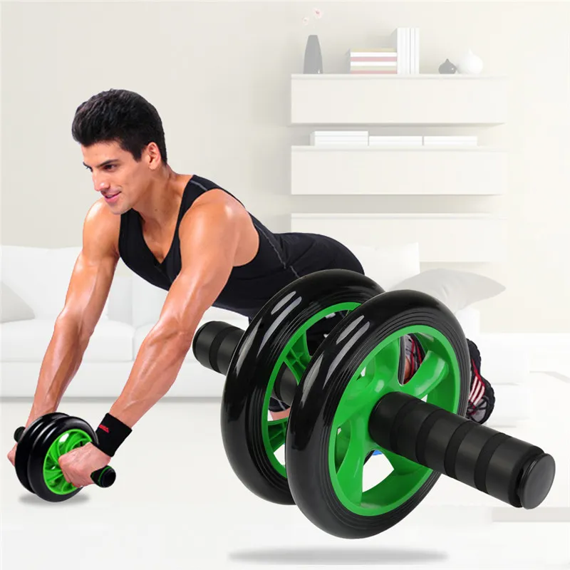 Fitness roller AB wheel sport melatih otot perut dan tangan