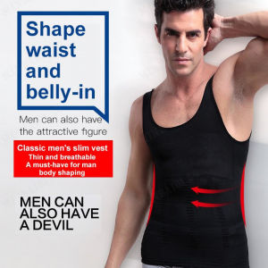 minbai01 Mens Tummy Control Tank Top Corset tummy control body-shaping Vest  summer
