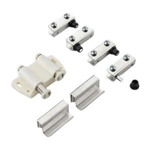 Double Head Magnetic Catches Glass Door Hinge Clamp Push To Open Touch Latches Magnetic Suction Furniture Hardware