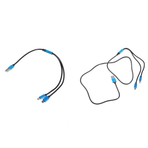 Đa cáp phổ 2 trong 1 nhiều USB Cáp chia dây sạc với Loại C MicroUSB Cổng kết nối