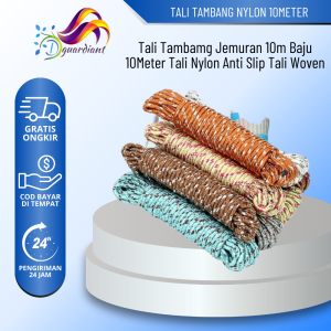 Tali Tambang Tali Jemuran Nylon 10m Serbaguna Tali Jemuran Baju