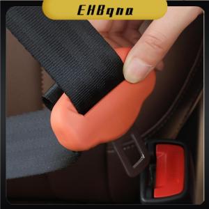 EHBqna 1ชิ้นยางกันรอยขีดข่วนที่นั่งในรถยนต์หัวเข็มขัดป้องกันคลิปป้องกันปลอกป้องกันสากลสำหรับ SUV Sedan