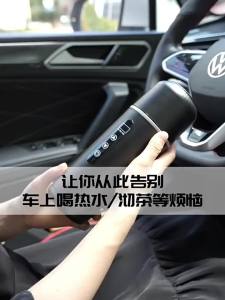 12V 24V Portable Car Heating Cup 500ml Stainless Steel Touch Screen Digital Display Water Warmer Bottle Thermos Cup Car Kettle
