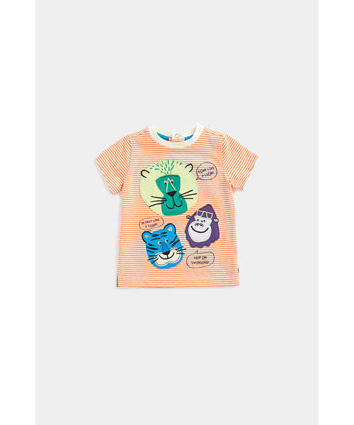 Mothercare Checked Shirt and Rhino T-Shirt Set