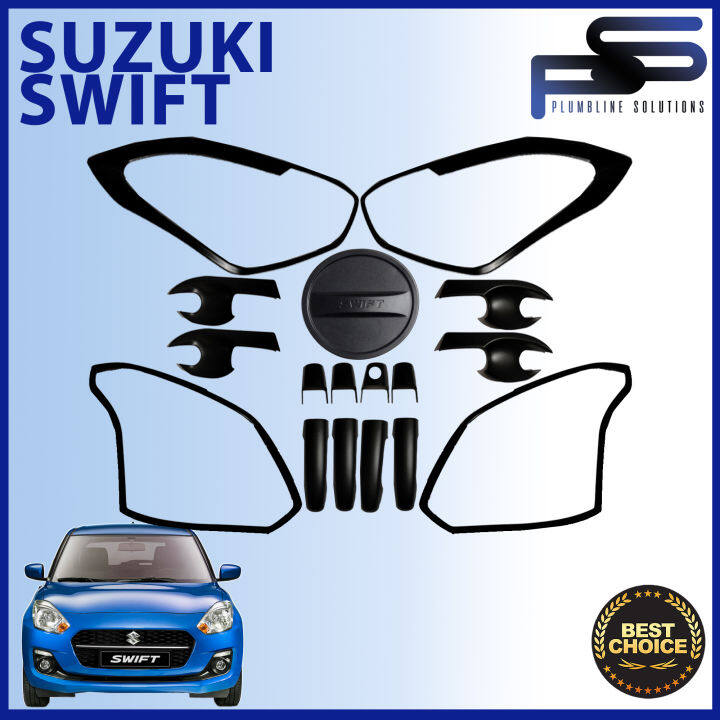 Suzuki Swift 2018 2019 2020 2021 2022 2023 2024 Black / Chrome Swift