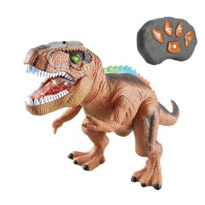 SIRENXI Trượt quán tính Đồ chơi xe khủng long RC Mô hình Nhựa Đồ chơi robot điều khiển từ xa Chuyên nghiệp Phim hoạt hình Đồ chơi mô phỏng T-Rex Trẻ em trẻ mới biết đi trẻ nhỏ
