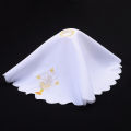 Church Mass Altar Cover Chalice Embroidered Lace Altar Cloth Chalice Pall Diameter 45cm White. 