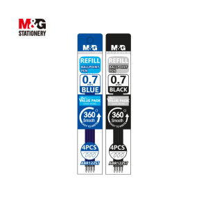 ปากกาตั้งโต๊ะ M&G ลูกลื่น 0.7 มม น้ำเงิน ดำ ฟรี!ไส้ปากกา