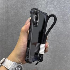 Case for infinix hot 50 pro plus 5g HOT 50 5G phone casing Softcase Silicone shockproof Cover new design aesthetic clear with Lanyard for girls SJST01