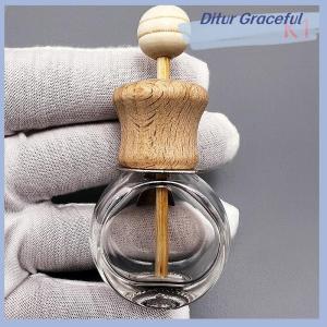 Ditur Air Freshener Car Perfume Clip Essential Oil Diffuser Vent Empty Glass Bottle Decoration Aromatherapy Glass Bottle