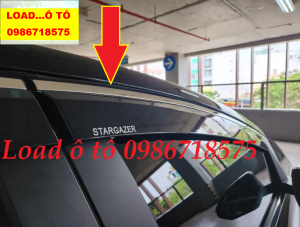 Vè Che Mưa Chỉ INox Xe Huyndai Stargazer 2023 Cao Cấp Bộ 4 Vè Mưa Cao Cấp Sẵn Keo Dán 3M