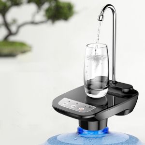 OTYRF Rechargeable Electric Gallon Water Pump Low Decibel Quantitative Water Outlet Automatic Water Dispenser Portable Long-lasting Battery Life Smart Water Pump Camping