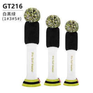 PGM Golf Club Head Cover Knitted Universal Wooden Club Cover Ball Head Cap Cover Embroidered Protective Cover GT216