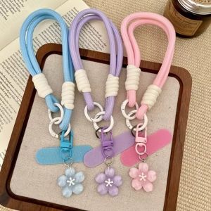 MILDPETAL Detachable Phone Lanyard Strap Anti-Drop Adjustable Phone Strap With Patch Cute Wrist Strap Phone Holder Women Girls