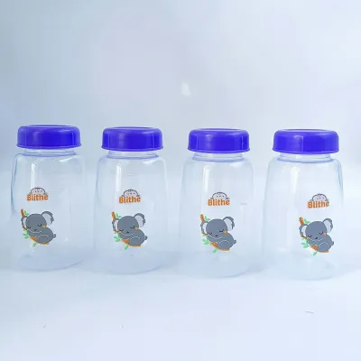 blithe 6oz 4pcs wideneck breastmilk storage wide neck bottles compatible with avent dr brown spectra milk baby breast breastfeeding bottle cups container