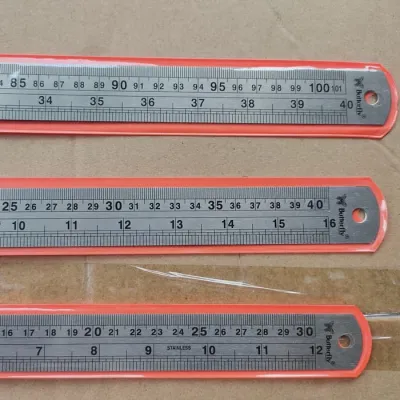 Penggaris Besi 30 Cm Butterfly - Ruler Stainless - Butterfly