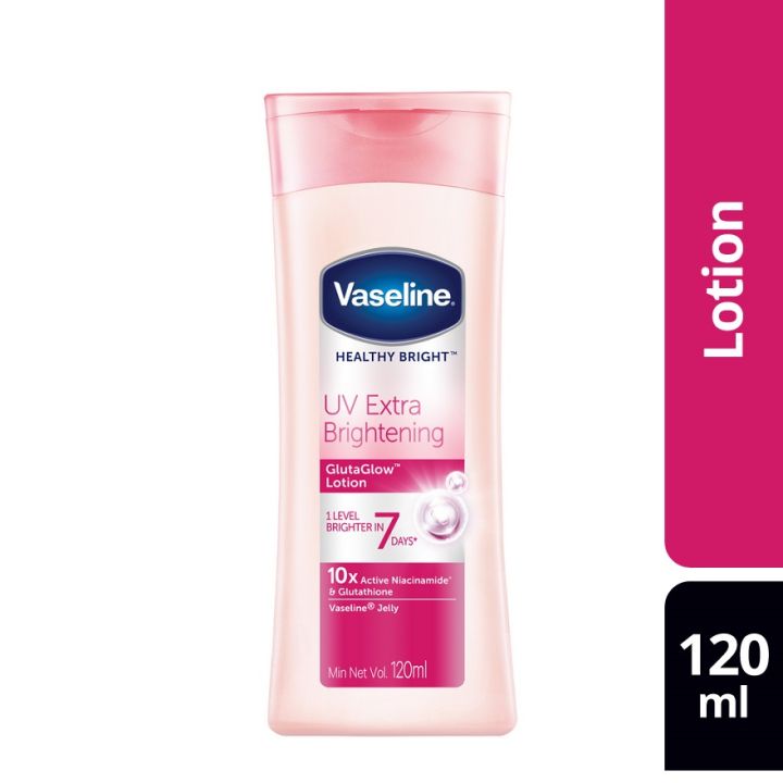 VASELINE Healthy Bright Lotion UV Extra Brightening 120ml Lazada