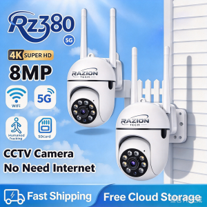 V380 Pro 8MP CCTV Camera No Need Internet Home Surveillance Wireless Smart IP Security Cameras Wifi Connect Cellphone 360 Automatic Tracking Indoor Outdoor Waterproof 1080P Night Vision Two-Way Audio CCTV With Audio and Speaker