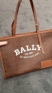 Bally New Womens Bag Letter Printing Simple Tote Bag Casual Versatile Durable Large Capacity Handbag