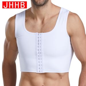 Men Body Shaper Slimming Chest Push Up Corset Compression Waist Trainer Building Sleeveless Vest Correct Posture