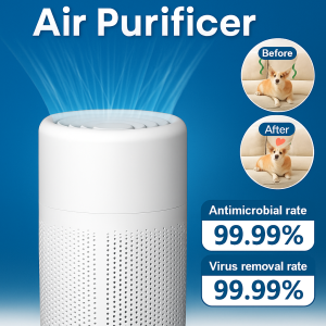 เครื่องฟอกอากาศใหม่ในครัวเรือนส ามารถกำจัดฟอร์มาลดีไฮด์ได้ อากาศบริสุทธิ์ การดูดซับขนแมว เครื่องฟอกอากาศไอออนลบ