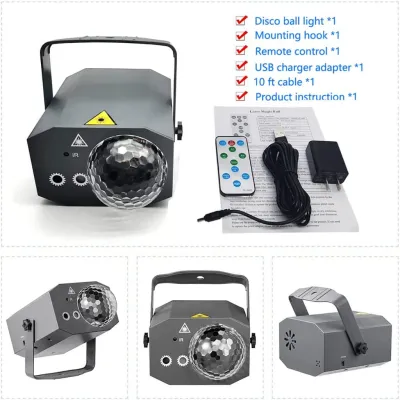 72 Pattern Disco Light LED Colorful Party Light Adjustable Laser Lights Projector Stage Lights Party DJ Light
